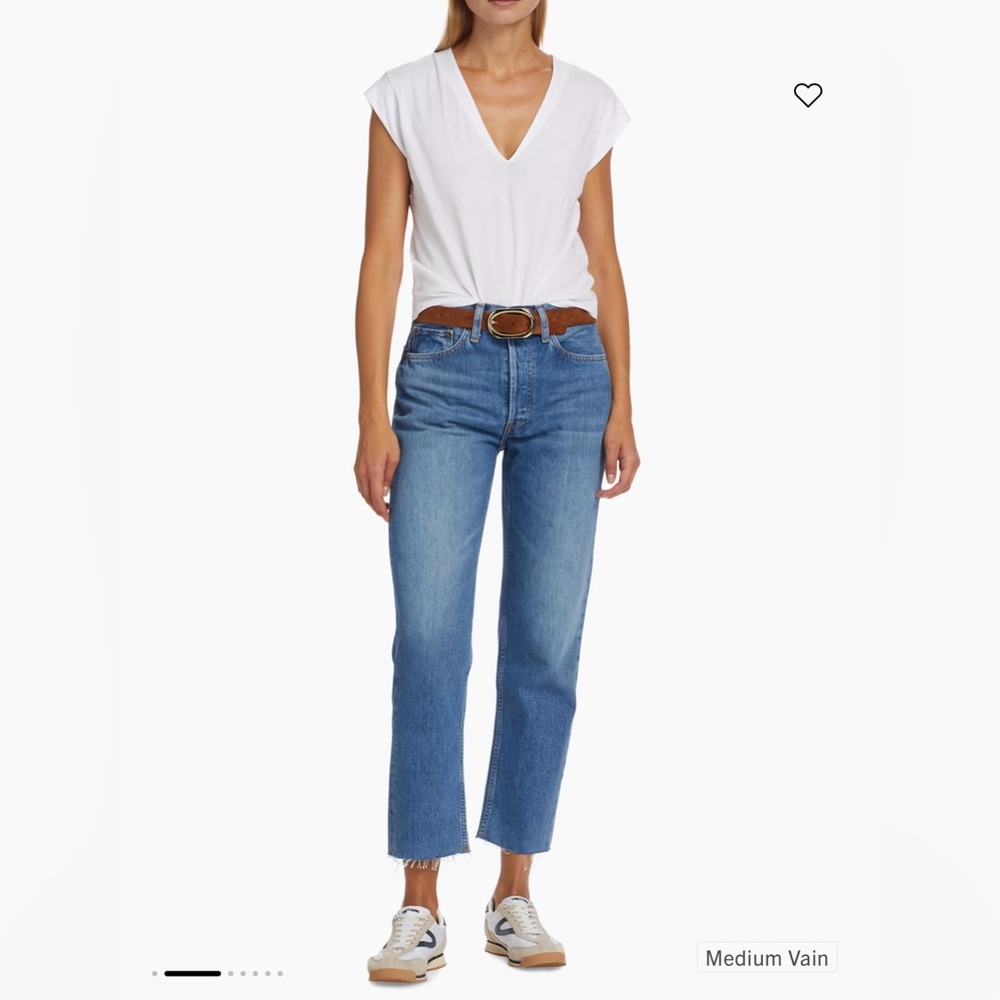 Re/Done 70s Rigid High Rise Stove Pipe Jeans Size 29